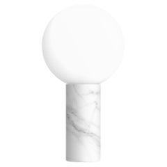 Pilar Pilar-Tischlampe aus weißem Marmor