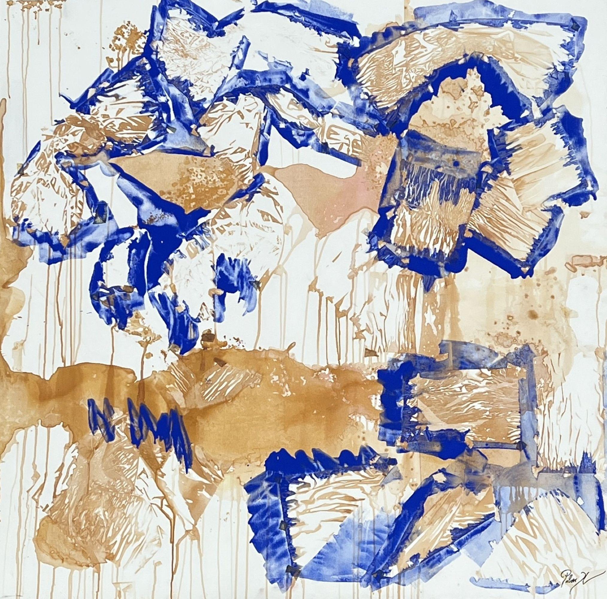 Pilar Xercavins Casas Abstract Painting - Azul