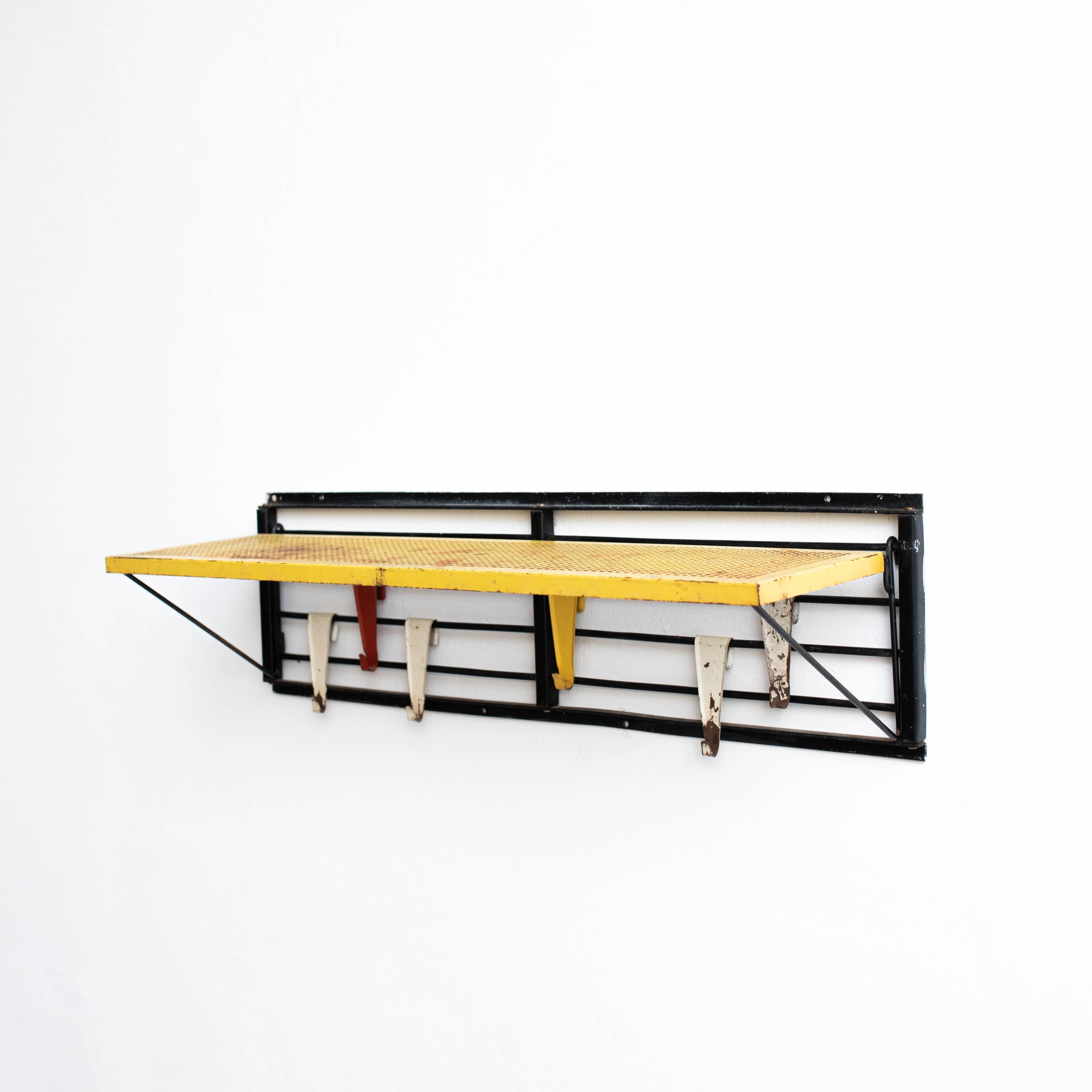 Pilastro modular coat rack in metal by Tjerk Reijenga, Circa 1950  For Sale 5