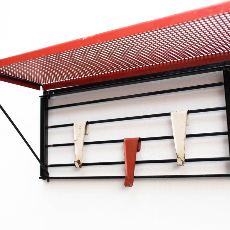 Pilastro Modular Coat Rack in Metal by Tjerk Reijenga, Circa 1950 For ...