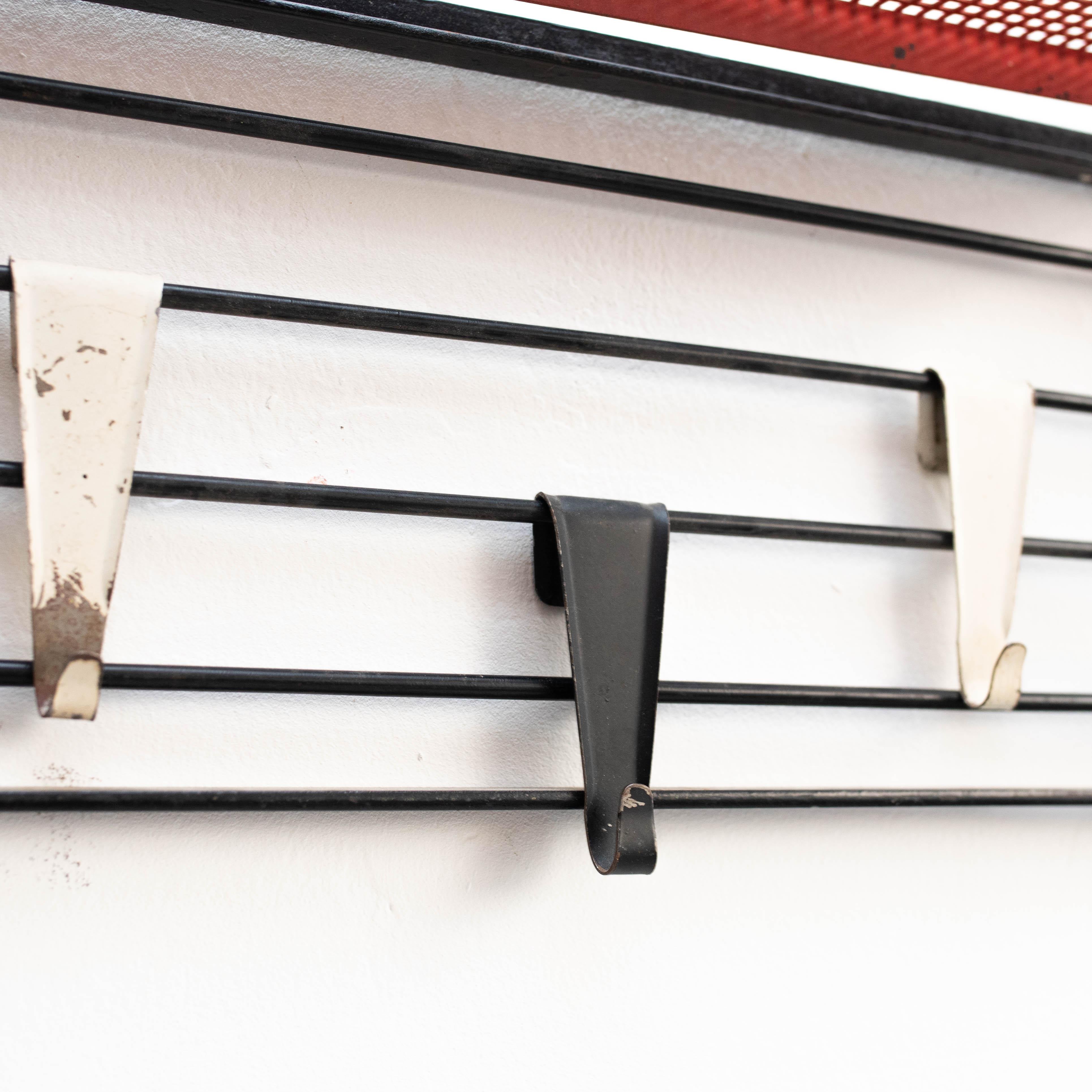 Mid-20th Century Pilastro Modular Coat Rack in Metal by Tjerk Reijenga, Circa 1950 For Sale