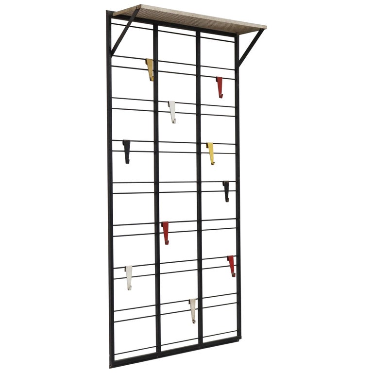 Pilastro "Servo Muto" Wall Mount Coat Rack with Hat Rack at 1stDibs