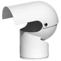 "Pileino" Gae Aulenti by Artemide 1970s Italian Icon Design White Table Lamp