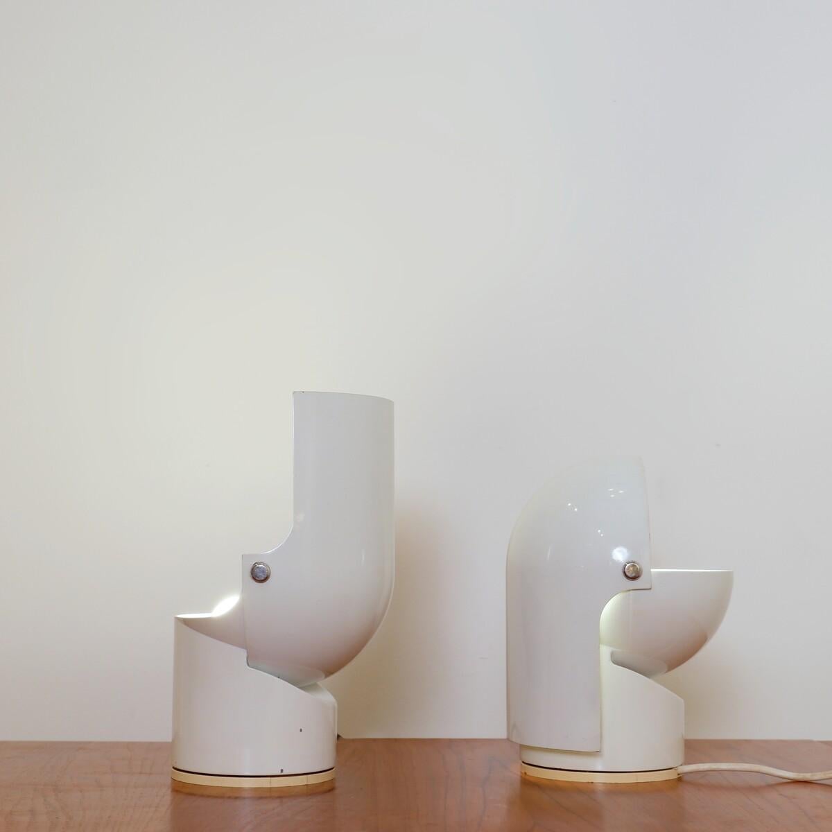 Tischlampen „Pileino“ von Gae Aulenti für Artemide, 1972, 2er-Set, Set (Italienisch) im Angebot