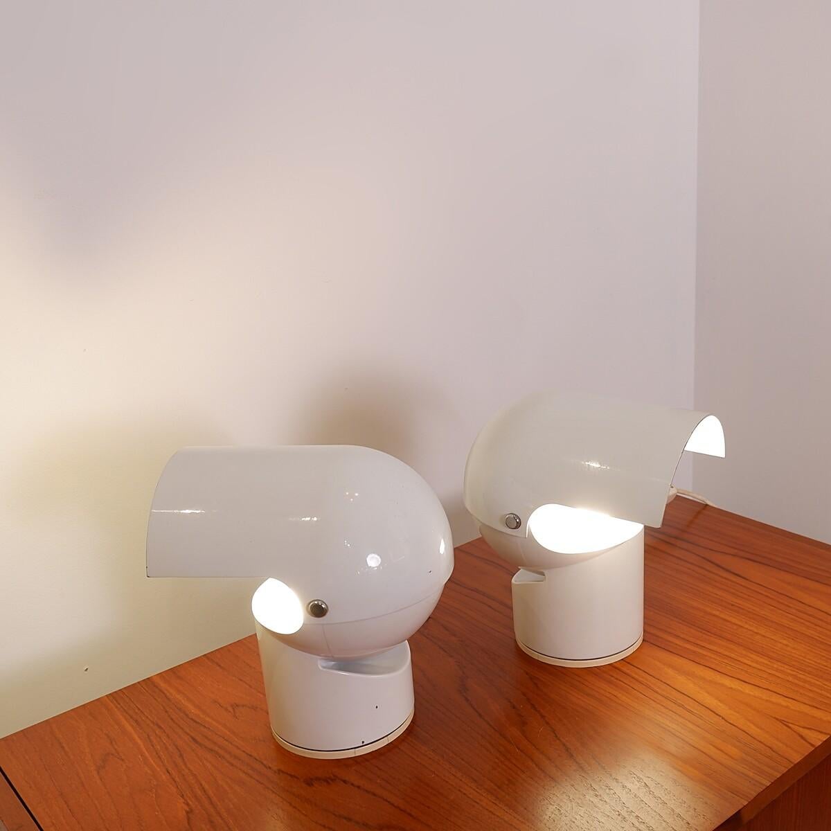 Tischlampen „Pileino“ von Gae Aulenti für Artemide, 1972, 2er-Set, Set im Angebot 1