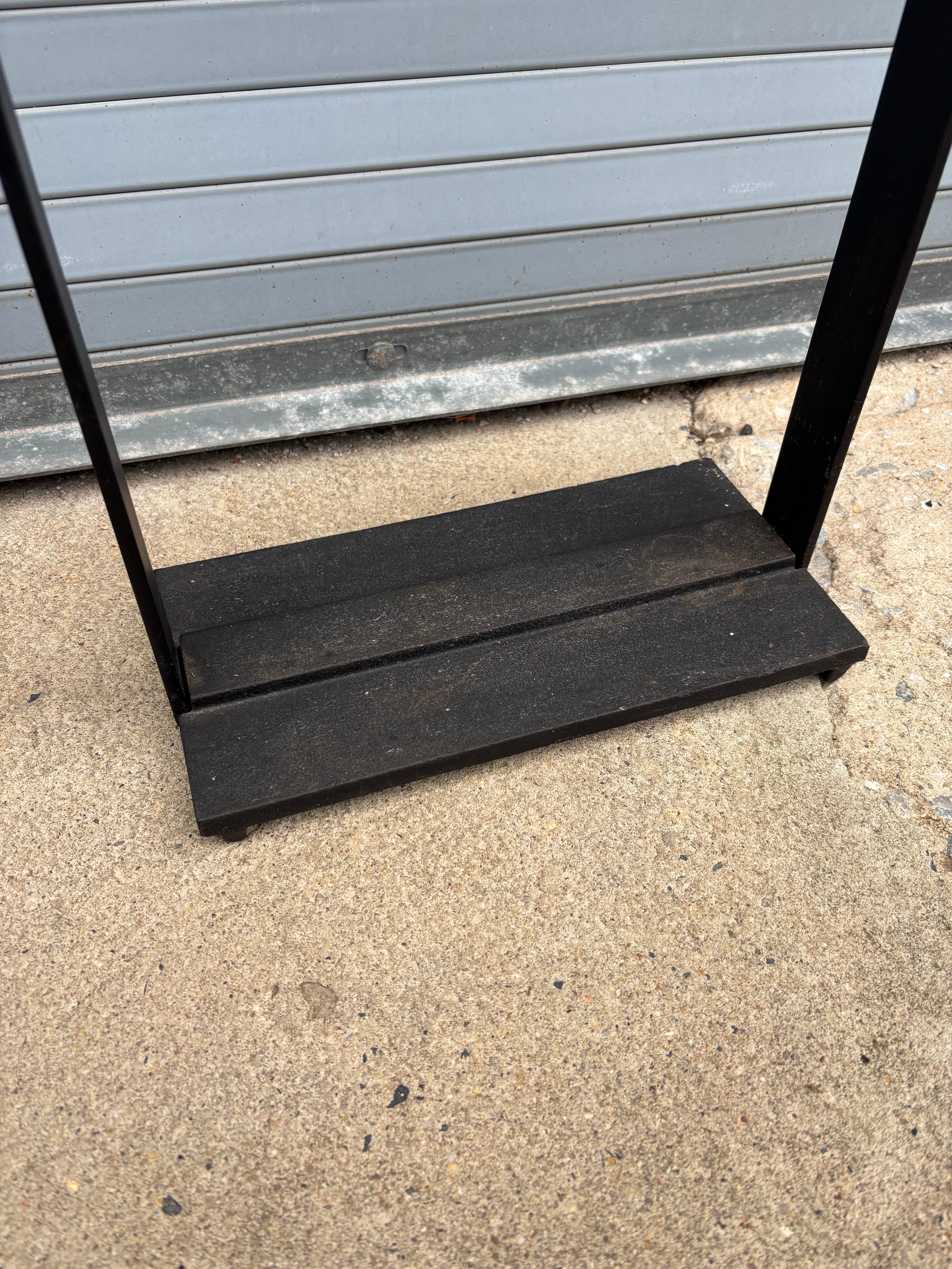 Pilgrim Manufacturing Iron Fireplace Tool Set.  Nice functional Design that works well and looks great!  Very nice original condition!