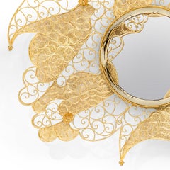 Pilgrim Mirror Brass Cords Gold 18-Karat