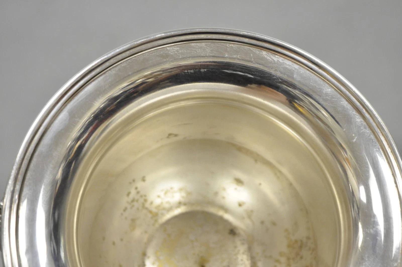 Pilgrim Silver Plated Victorian Trophy Cup Urn Bar Champagne Chiller Ice Bucket For Sale 7