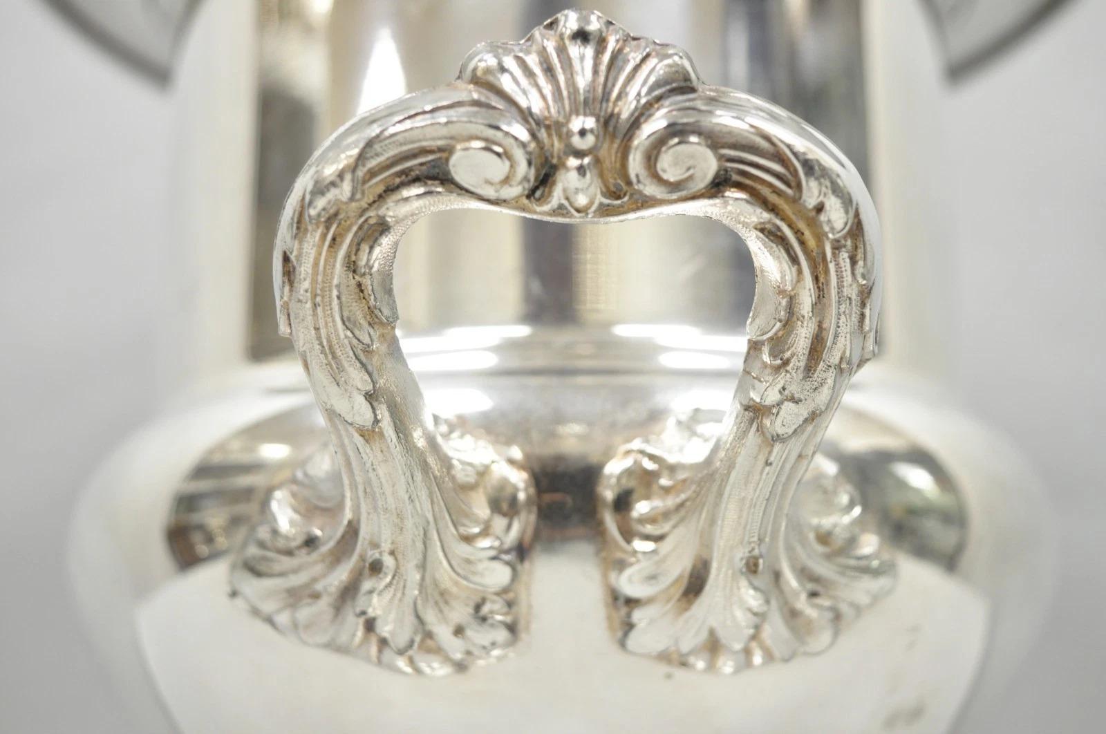 Pilgrim Silver Plated Victorian Trophy Cup Urn Bar Champagne Chiller Ice Bucket In Good Condition For Sale In Philadelphia, PA