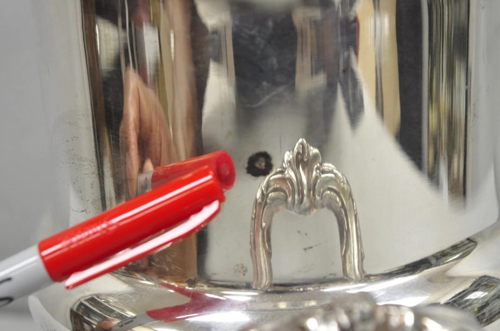 Pilgrim Silver Plated Victorian Trophy Cup Urn Bar Champagne Chiller Ice Bucket For Sale 5