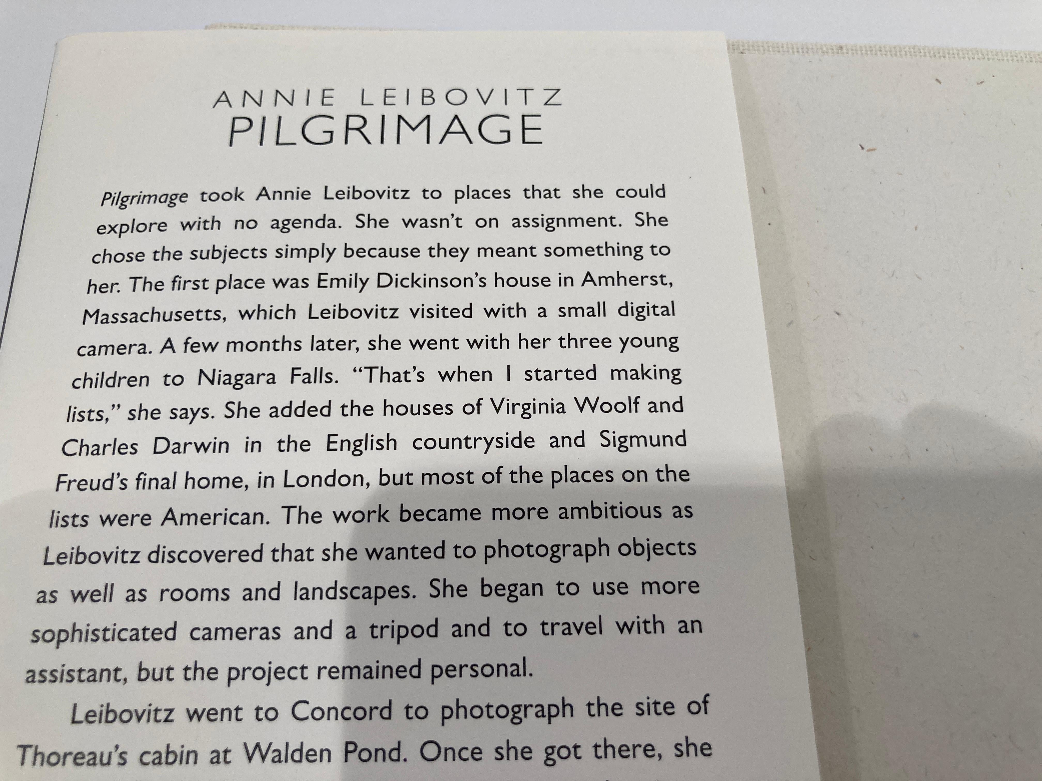 American Pilgrimage by Annie Leibovitz Hardcover Book 2011