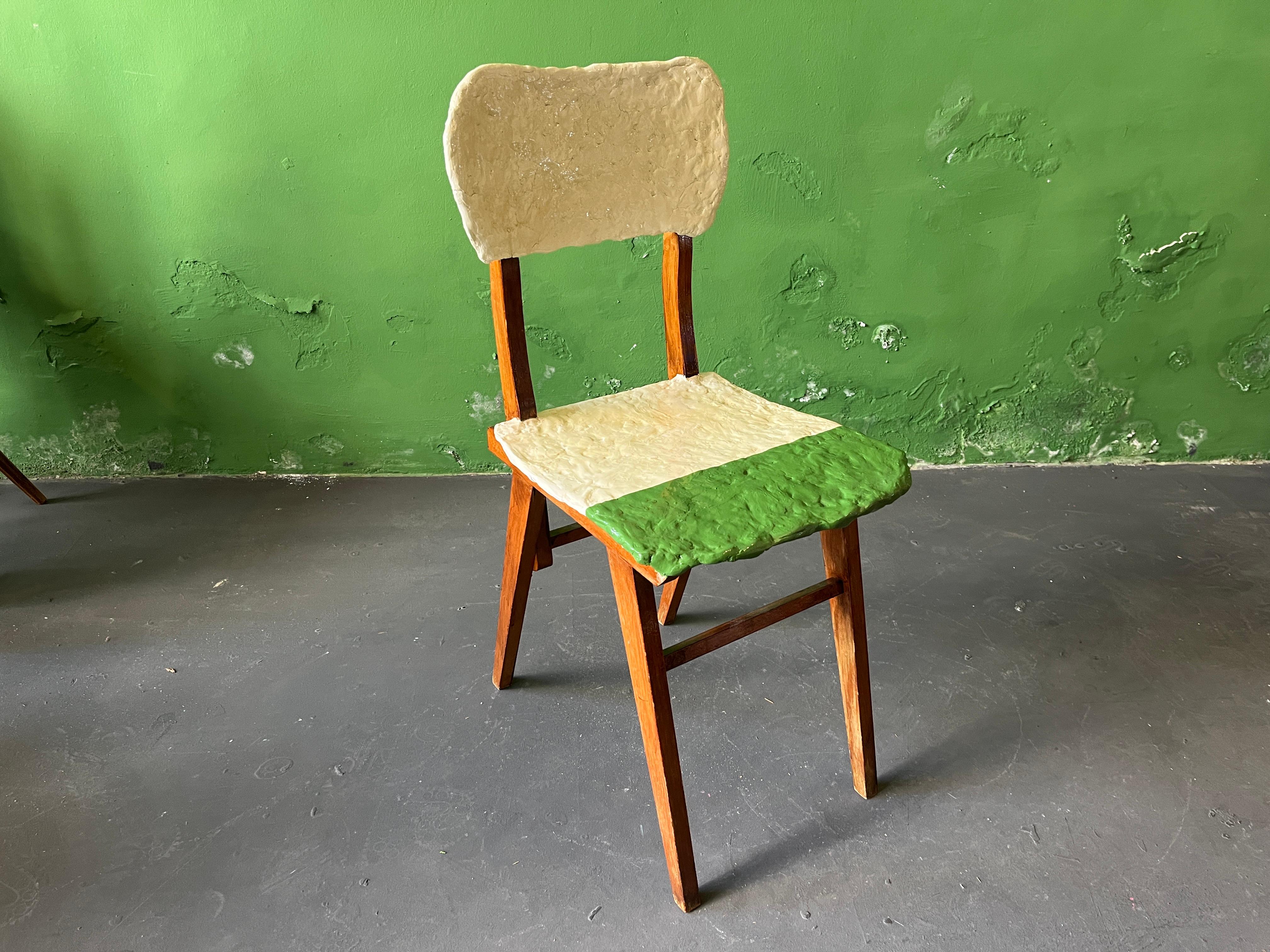 Pilion Chair, Ceramic Seat and Backrest by Markus Friedrich Staab For Sale 4