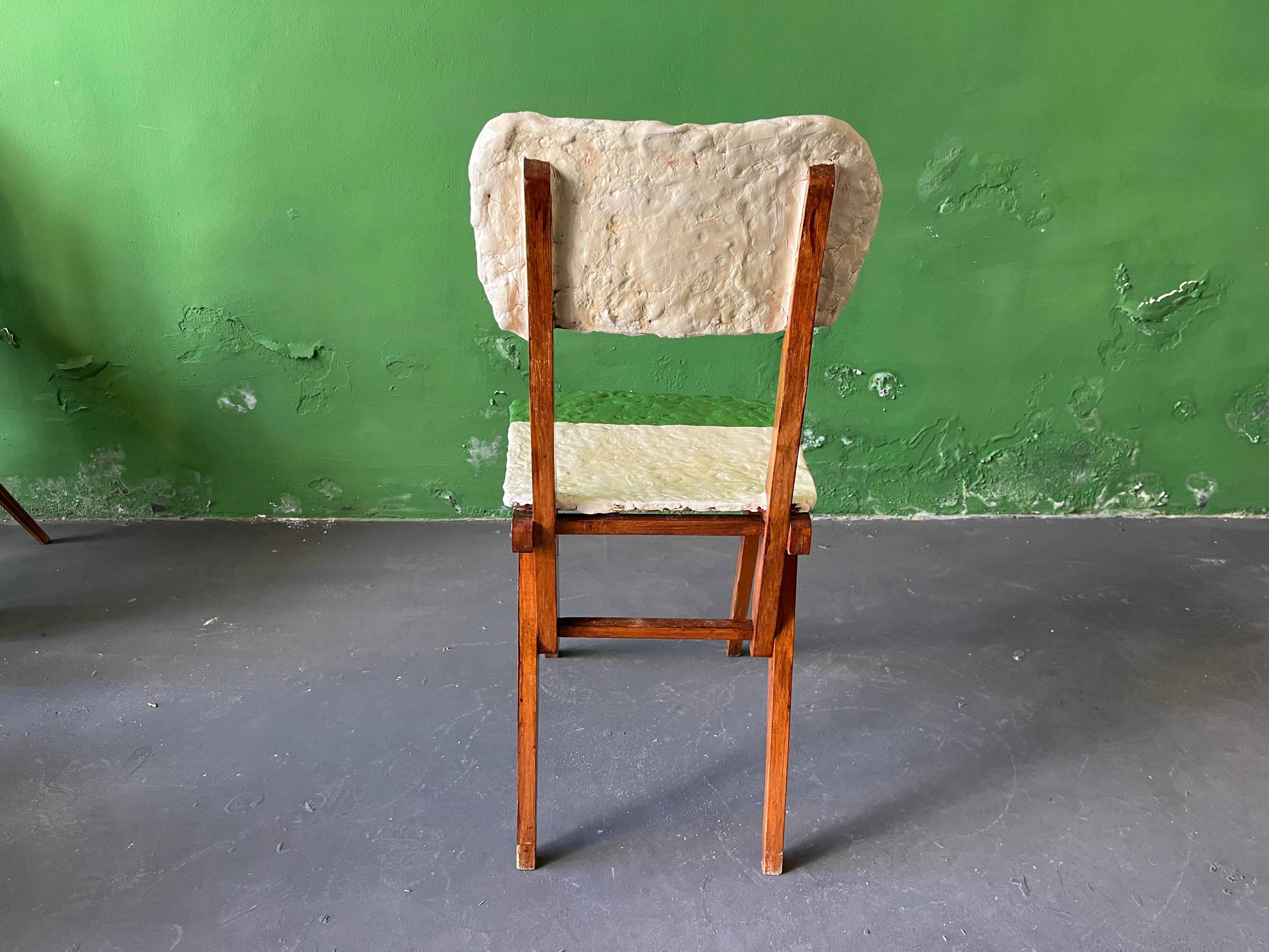 Mid-20th Century Pilion Chair, Ceramic Seat and Backrest by Markus Friedrich Staab For Sale