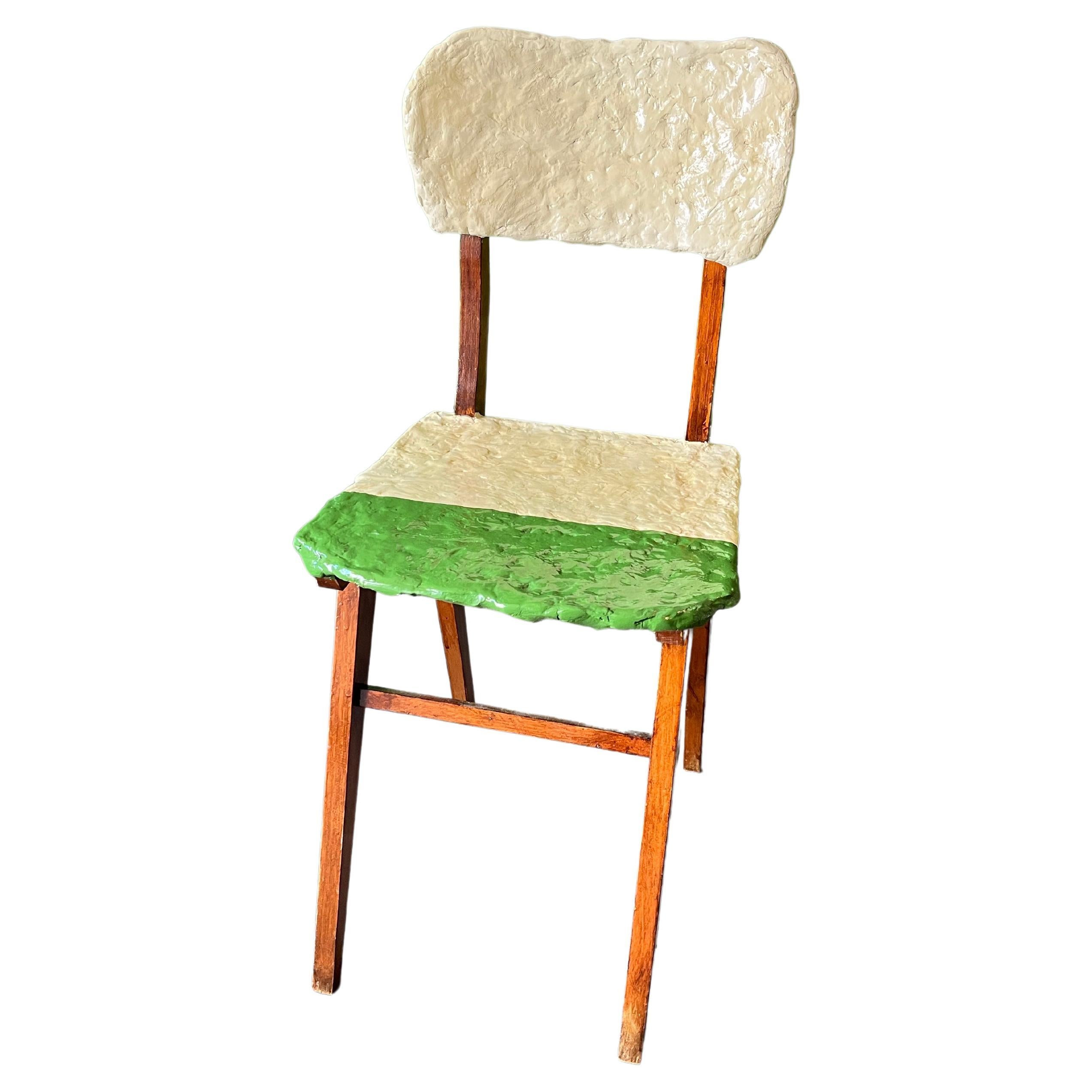 Pilion Chair, Ceramic Seat and Backrest by Markus Friedrich Staab For Sale