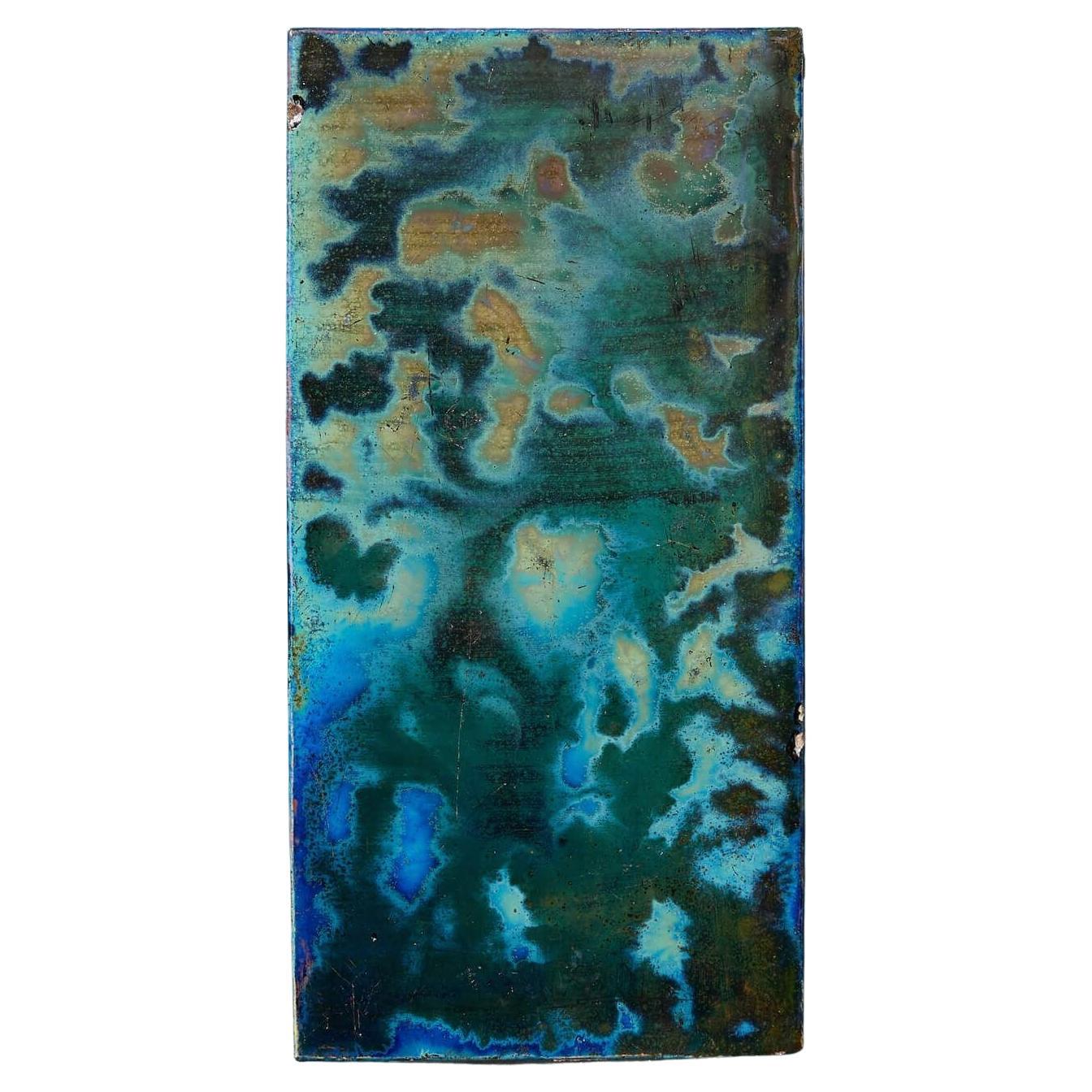 Pilkington Bleu antique Lustre Carreau émaillé