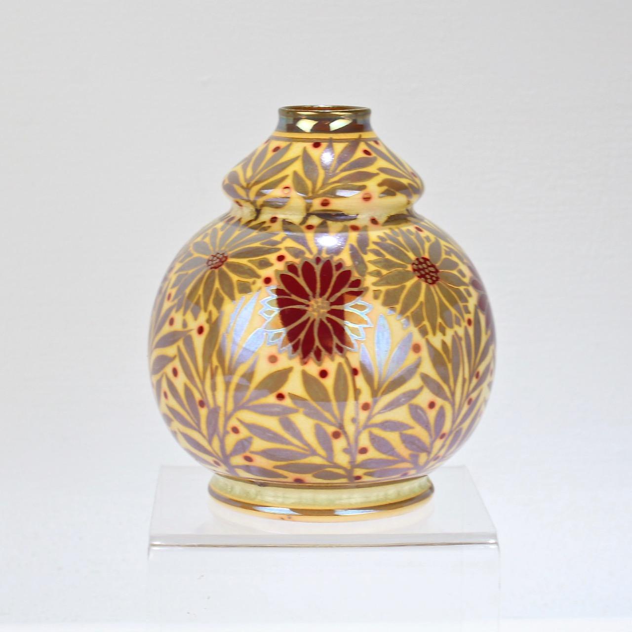 Pilkington Pottery Royal Lancastrian Arts & Crafts Lüster-Vase von W S Mycock (Arts and Crafts)
