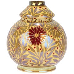 Vase en poterie Pilkington Royal Lancastrian Arts & Crafts Lustre de W S Mycock