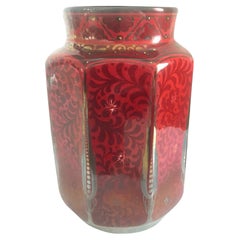 Pilkington' Royal Lancastrian Lustre Vase Decorated with Scrolling Foliage, 1919