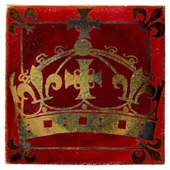 Pilkington's 4-inch Heraldic Lustre Tile