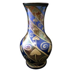 Pilkingtons Lustre Vase Decorated with Bold Love Hearts, 1913