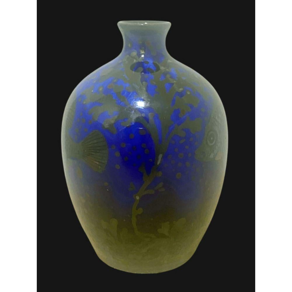 Pilkington's Royal Lancastrian Lustre vase decorated with Fish by Richard Joyce Circa 1914

Dimensions: 11cm high

Complimentary Insured Postage
14 Day Money Back Guarantee
BADA Member – Buy the Best from the Best.