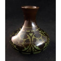 Pilkingtons Lustre Vase Decorated with Stylised Flowers & Hearts, 1914