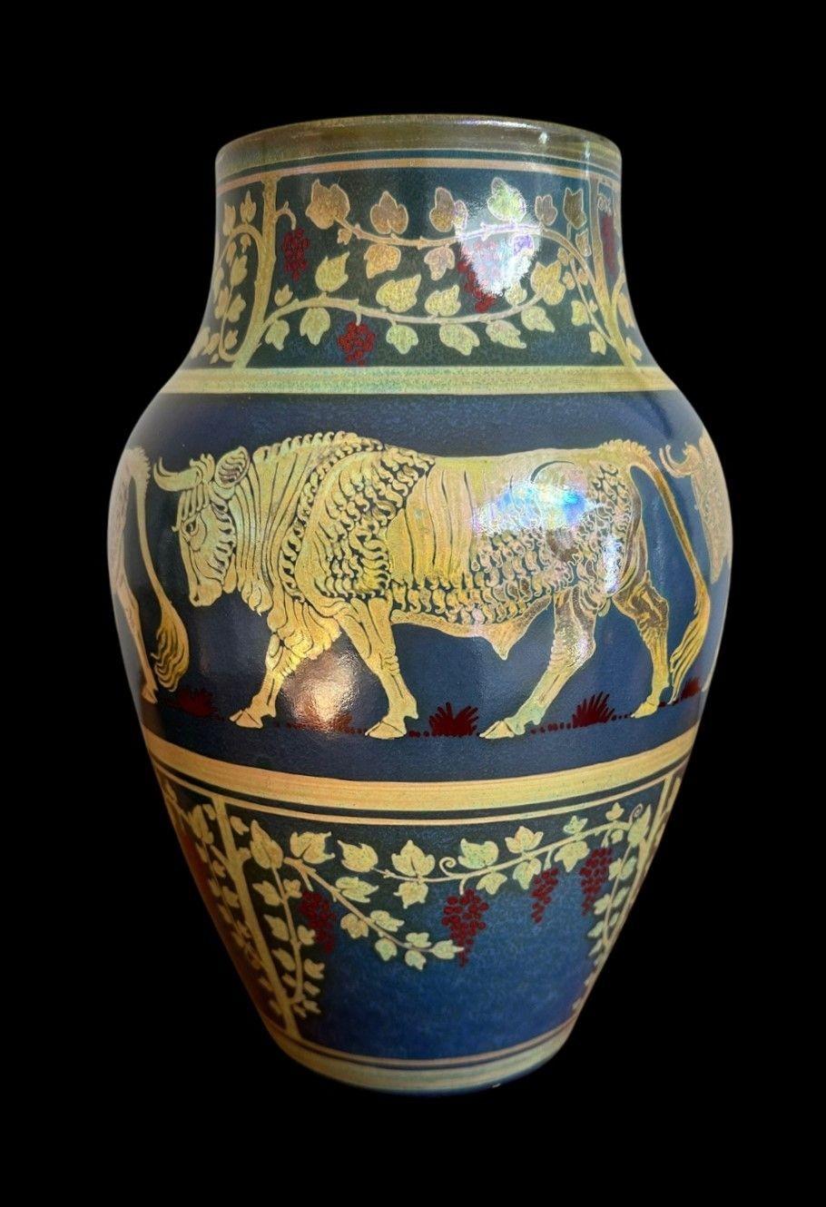 20ième siècle Vase Lustre de Pilkington en vente