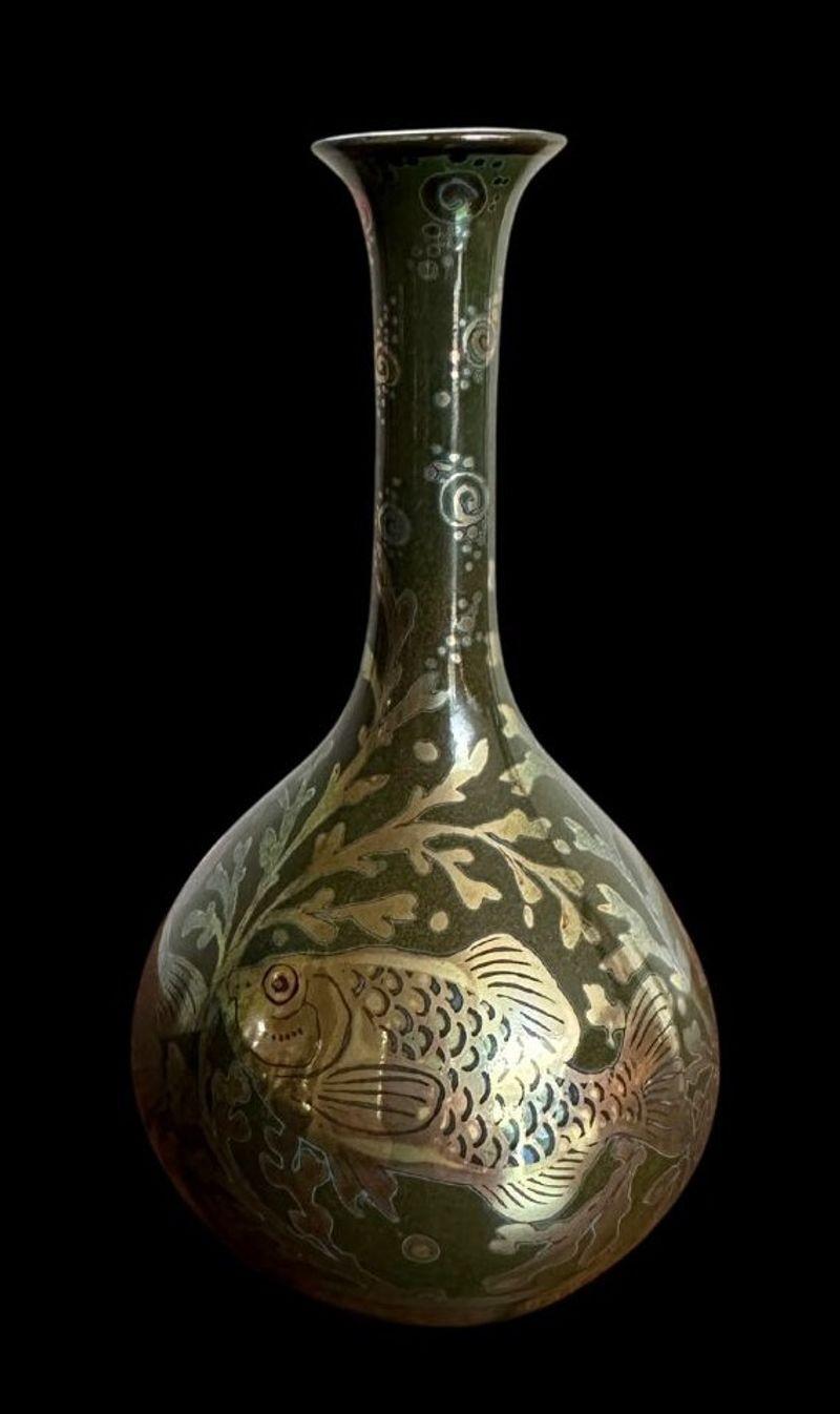 Earthenware Pilkington's Lustre Vase For Sale