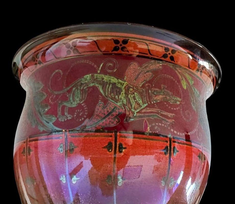 Early 20th Century Pilkington's Royal Lancastrian Lustre “Dog Bowl” For Sale