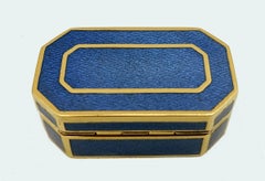 Pill Box translucent enamels on guilloché all sides Sterling Silver Salimbeni