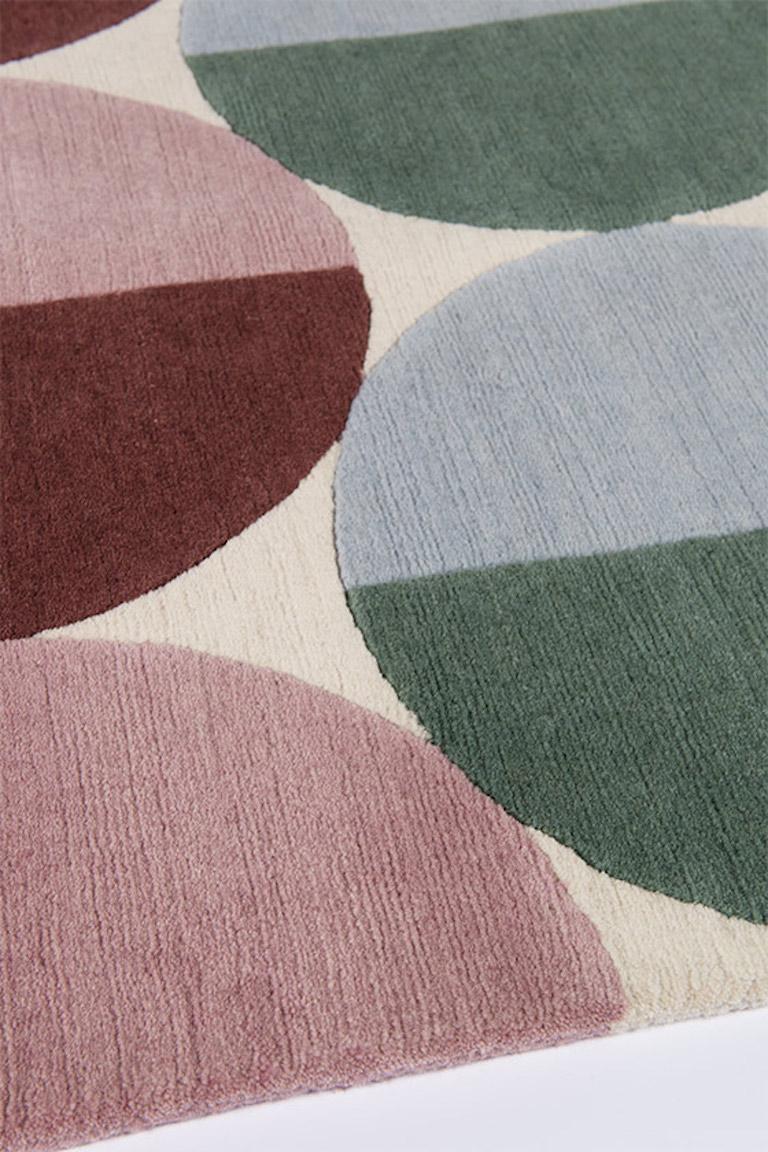 Pill Bright HandKnotted 10x8 Rug in Wool by The Rug Company For Sale