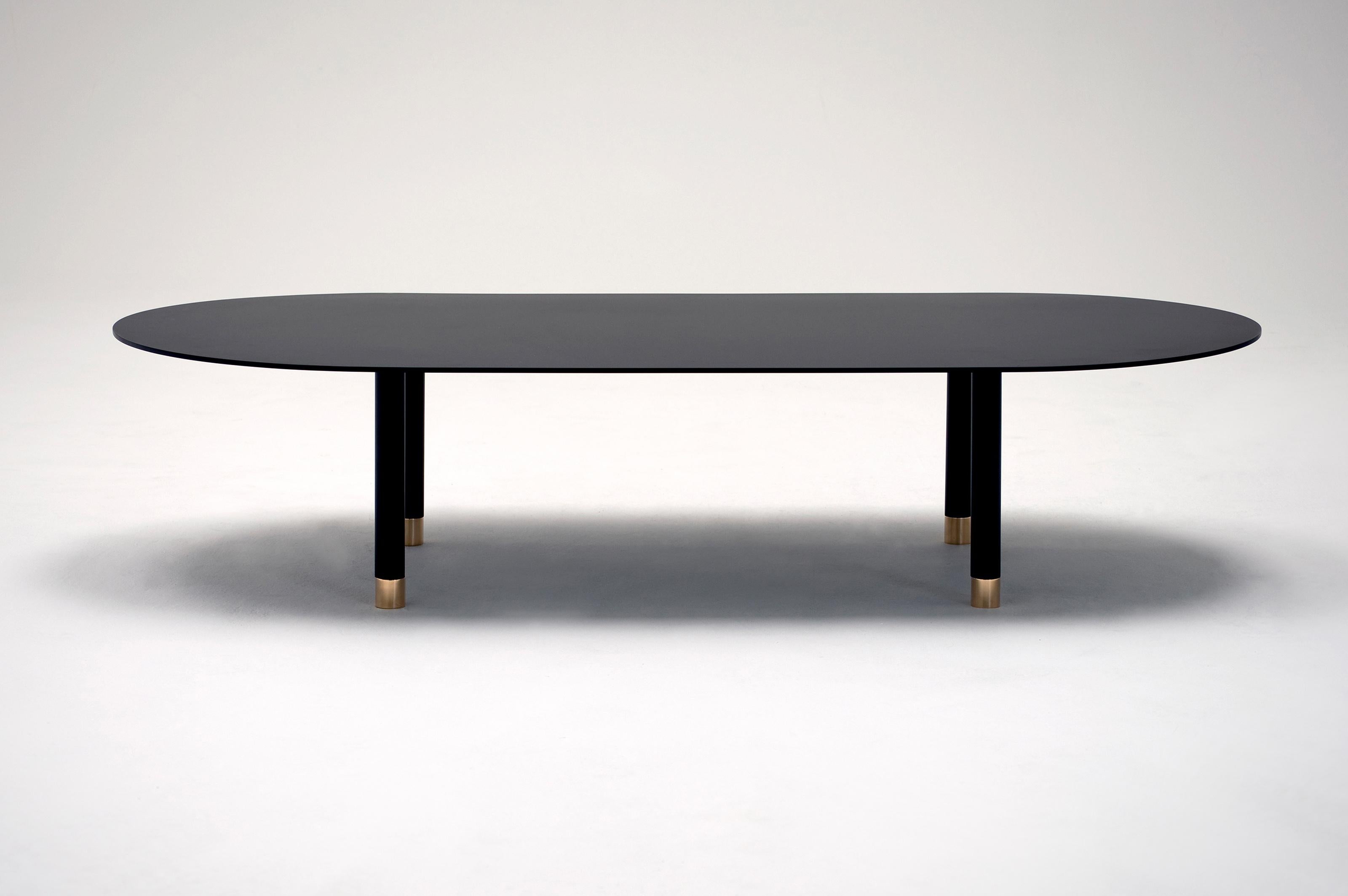 Powder-Coated Pill Coffee Table by Phase Design For Sale