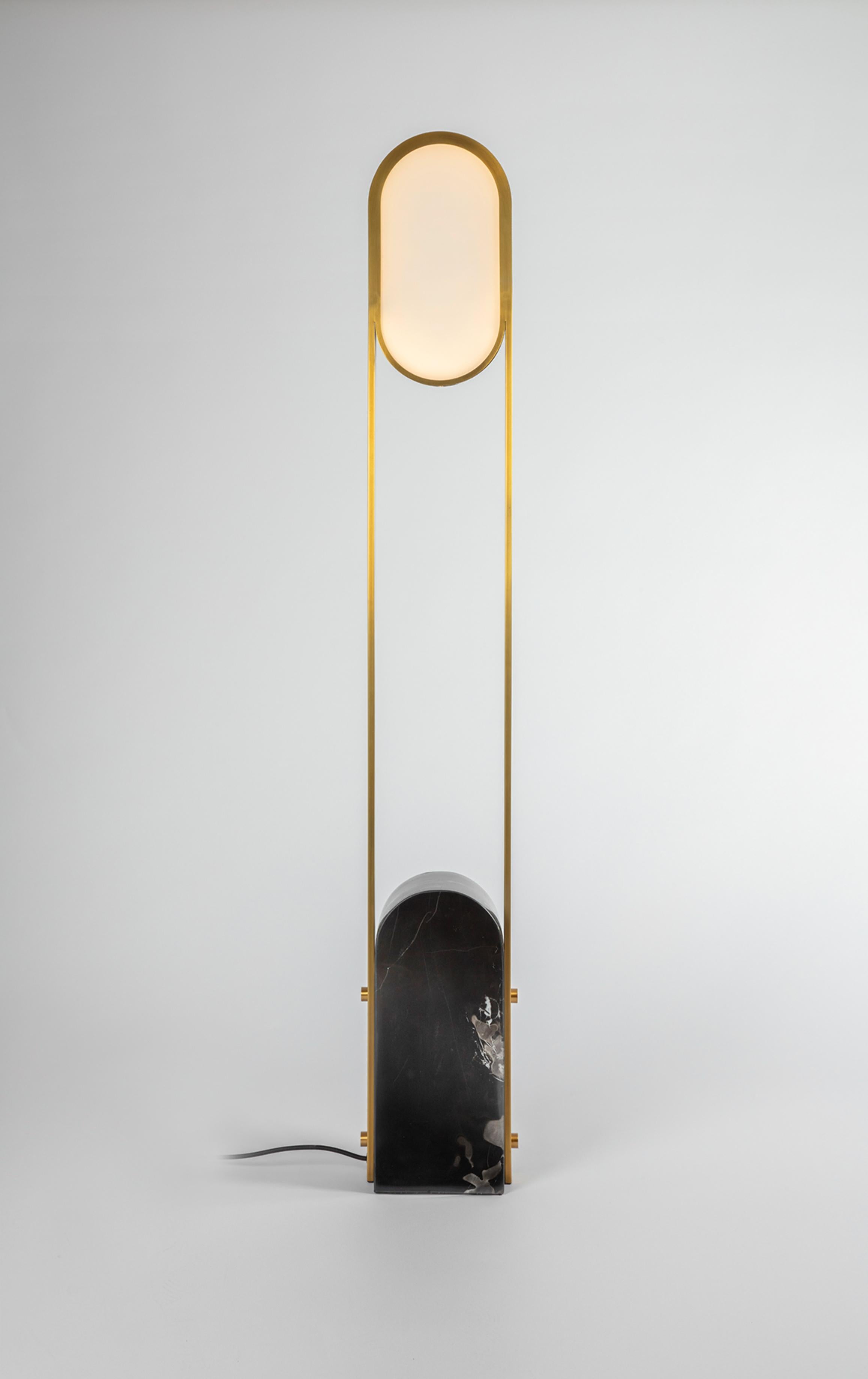 Post-Modern Pill Floor Lamp by Square in Circle For Sale