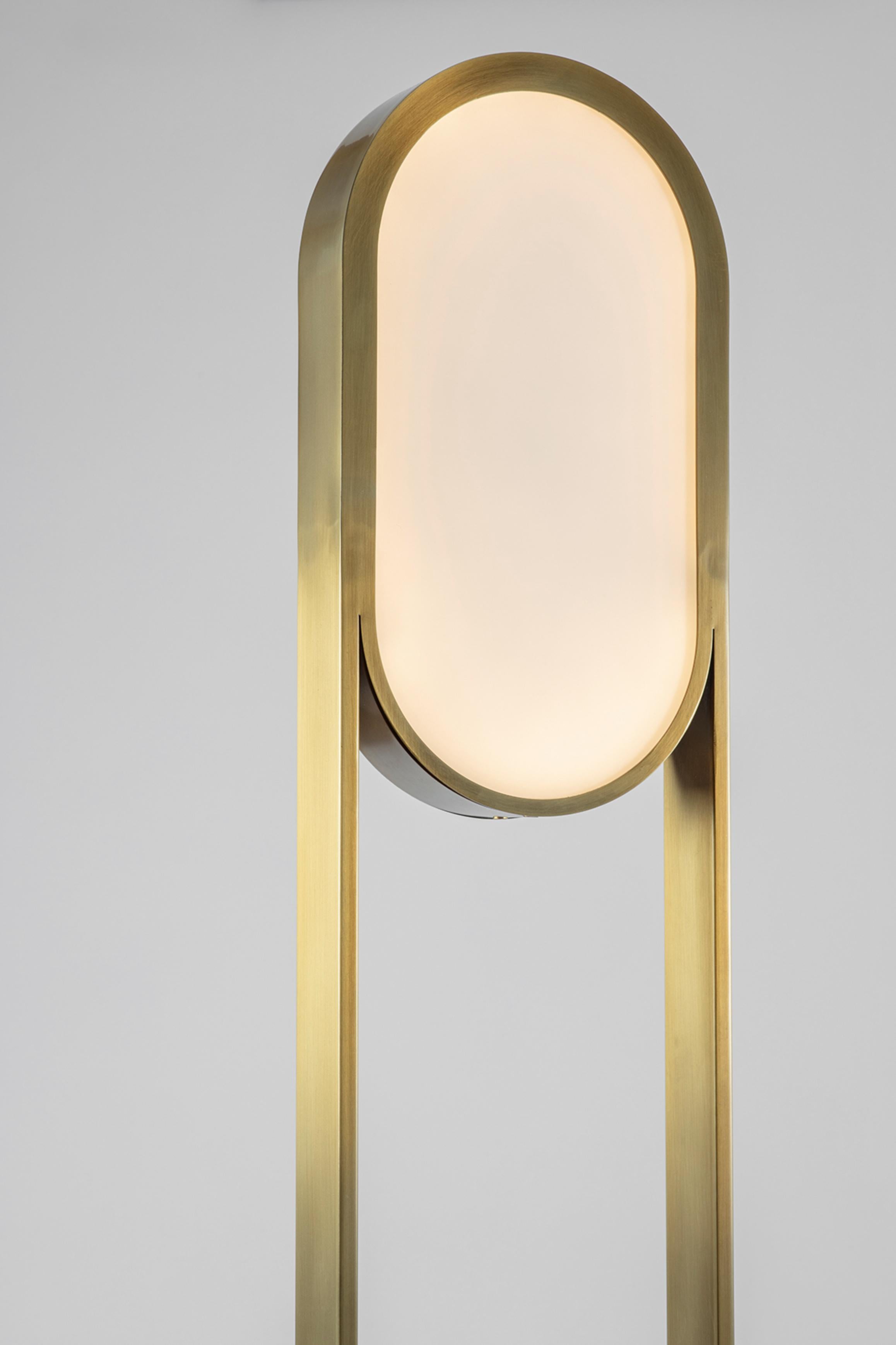 Pill Floor Lamp by Square in Circle In New Condition For Sale In Geneve, CH