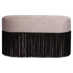 Pill Pouf L by Houtique, Pink and Black