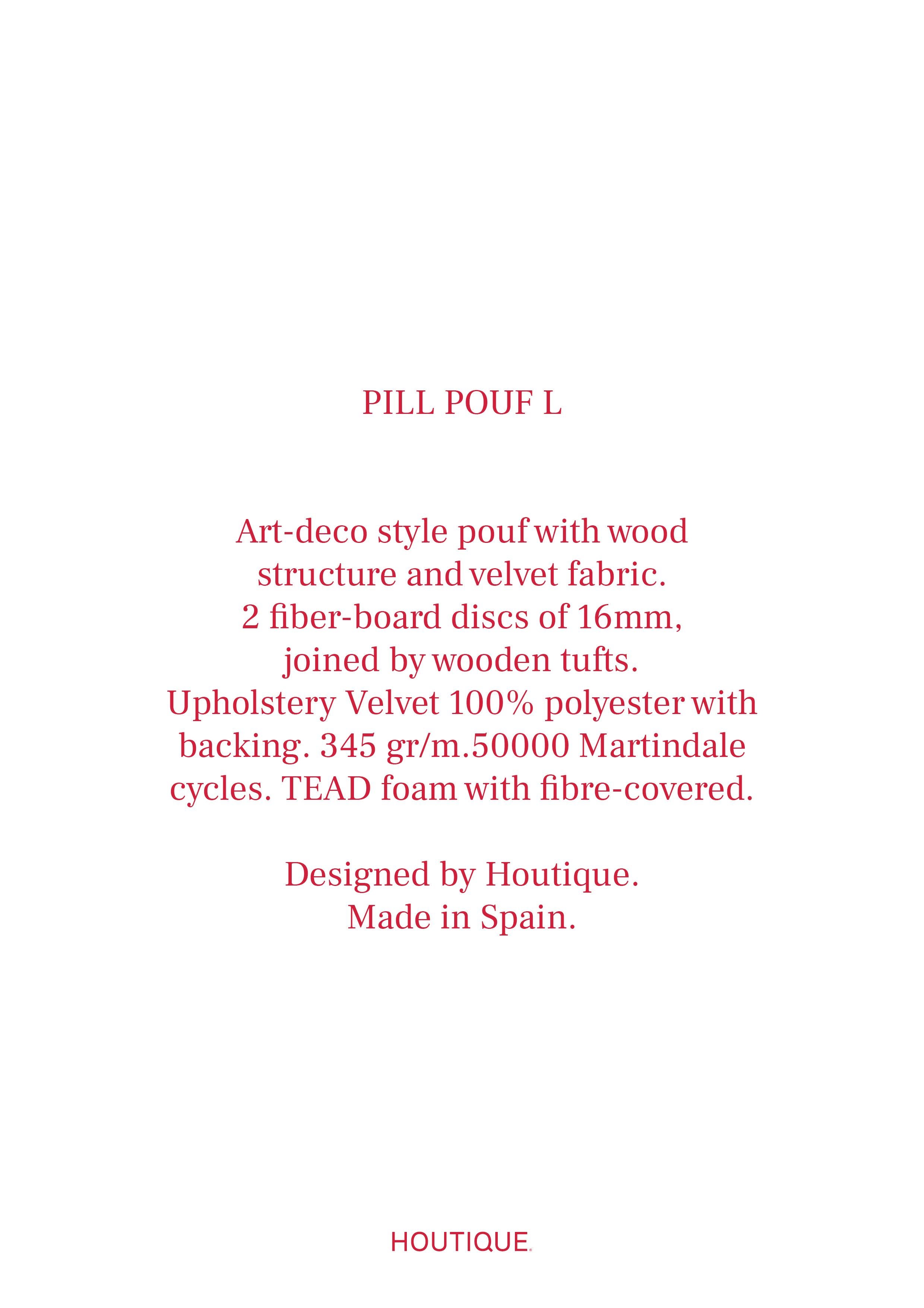 Pill Pouf L by Houtique, Purple In New Condition For Sale In Madrid, ES