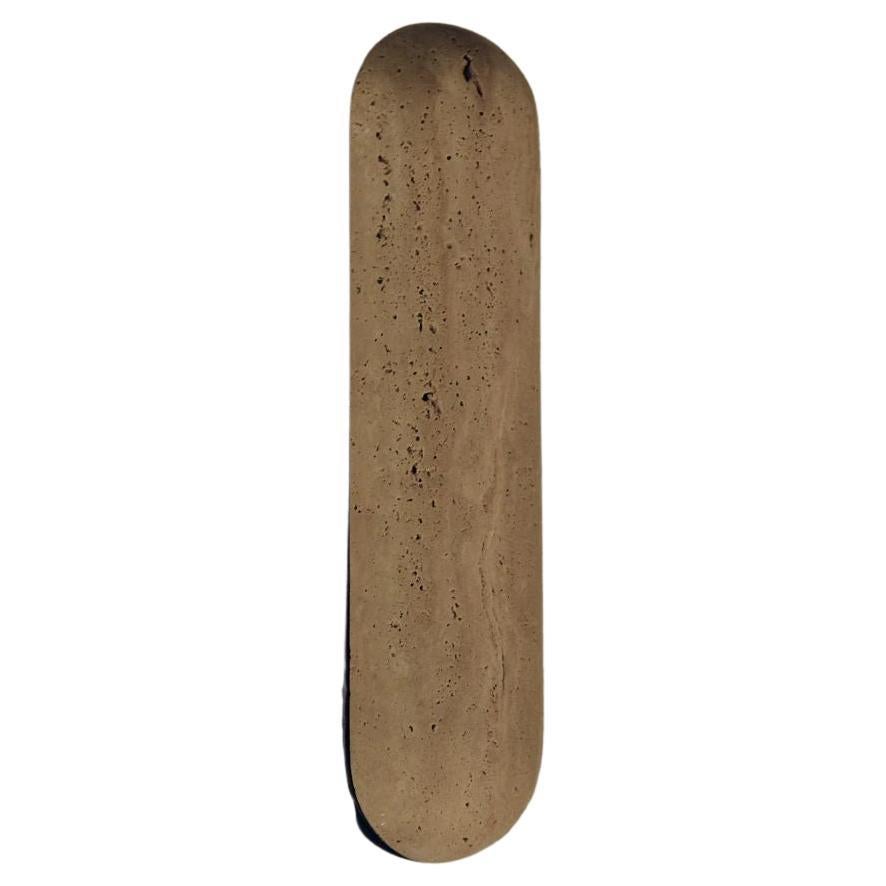 Classico Travertine Pill Sconce by Henry Wilson For Sale