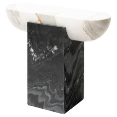 Pill Table, Contemporary Italian Marble Drink Table