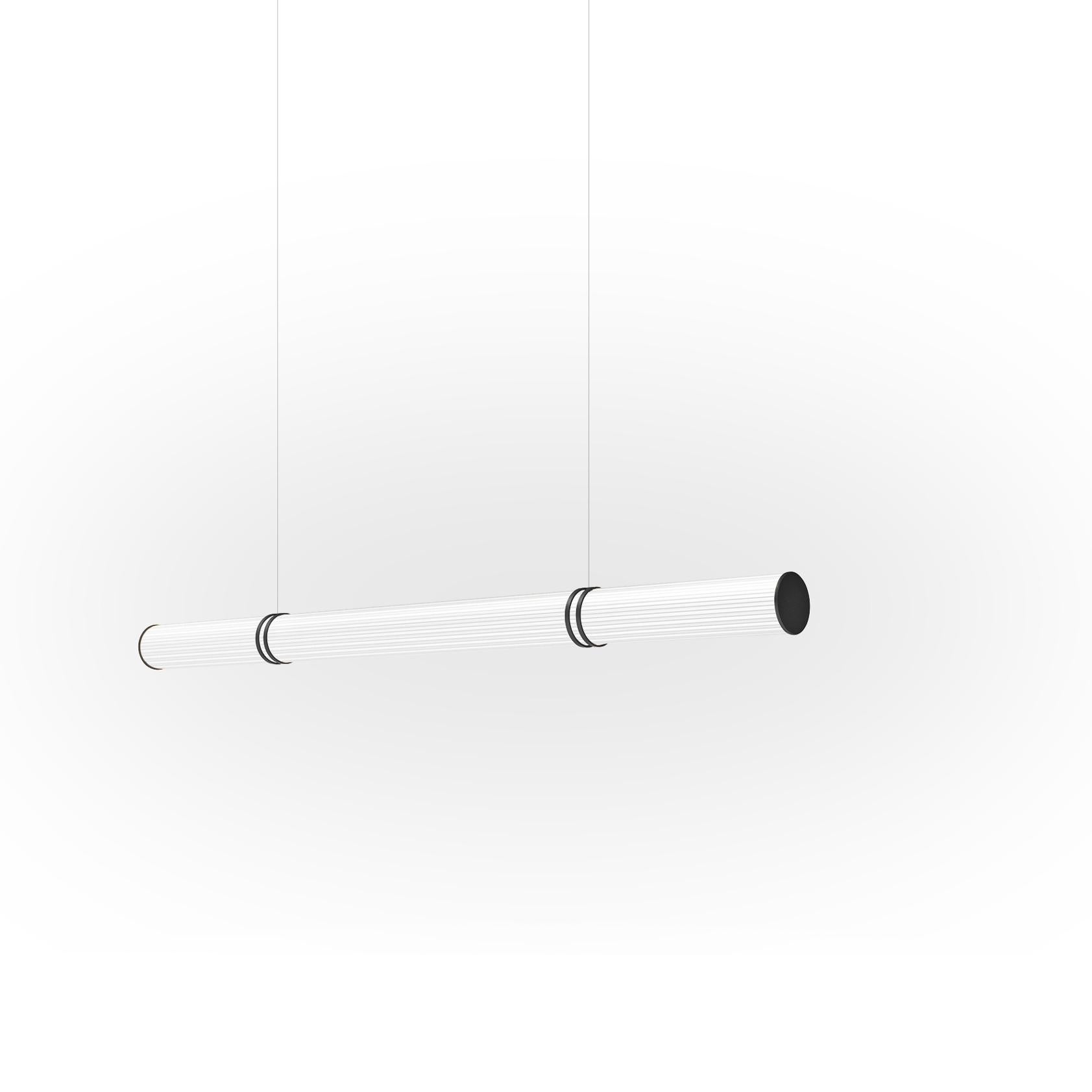 Anodizzato Lampada a sospensione contemporanea Pillar 100 Linear Greene & Greene in alluminio di JSPR in vendita