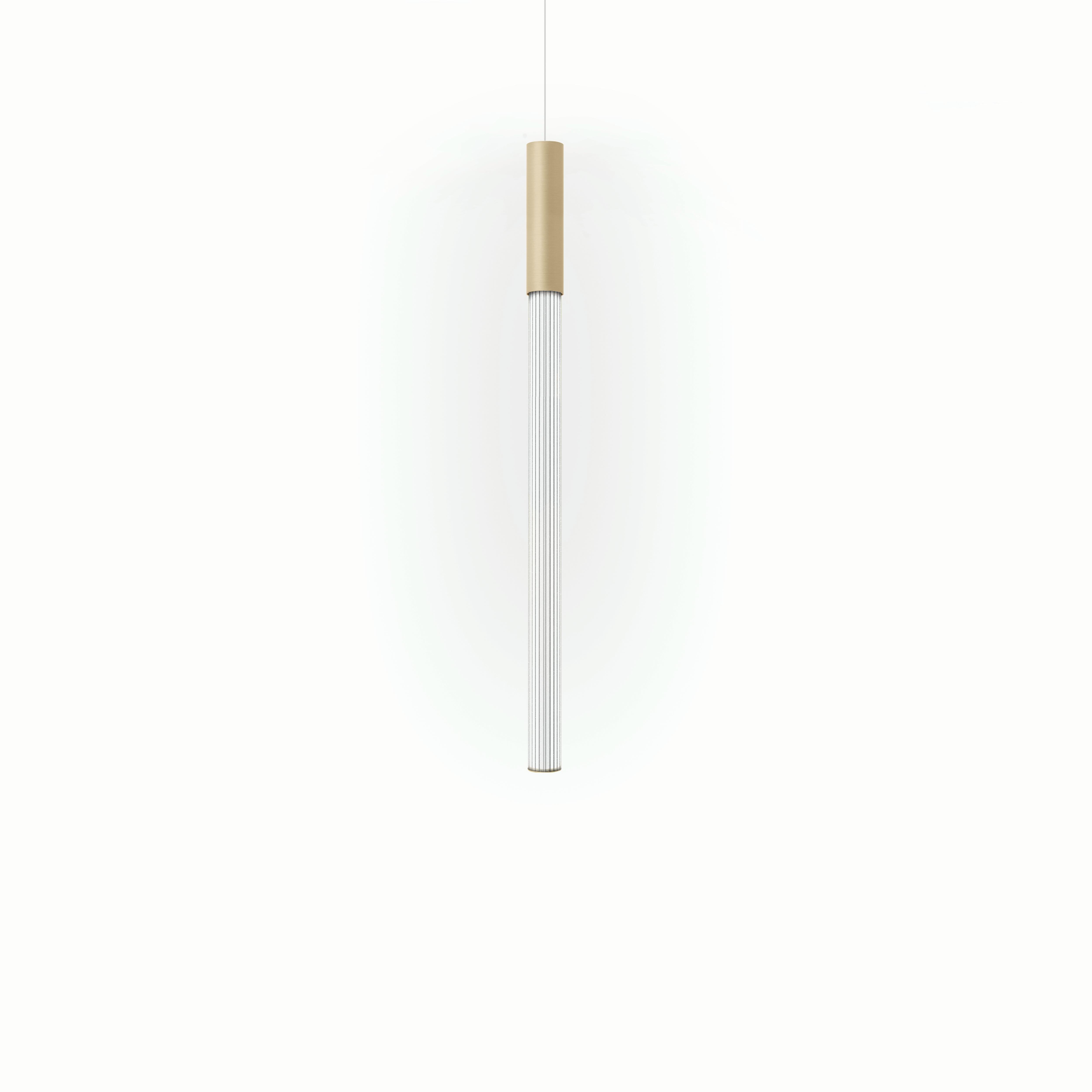 Anodizzato Lampada a sospensione contemporanea Pillar 125 Vertical Bronze Aluminum di JSPR in vendita