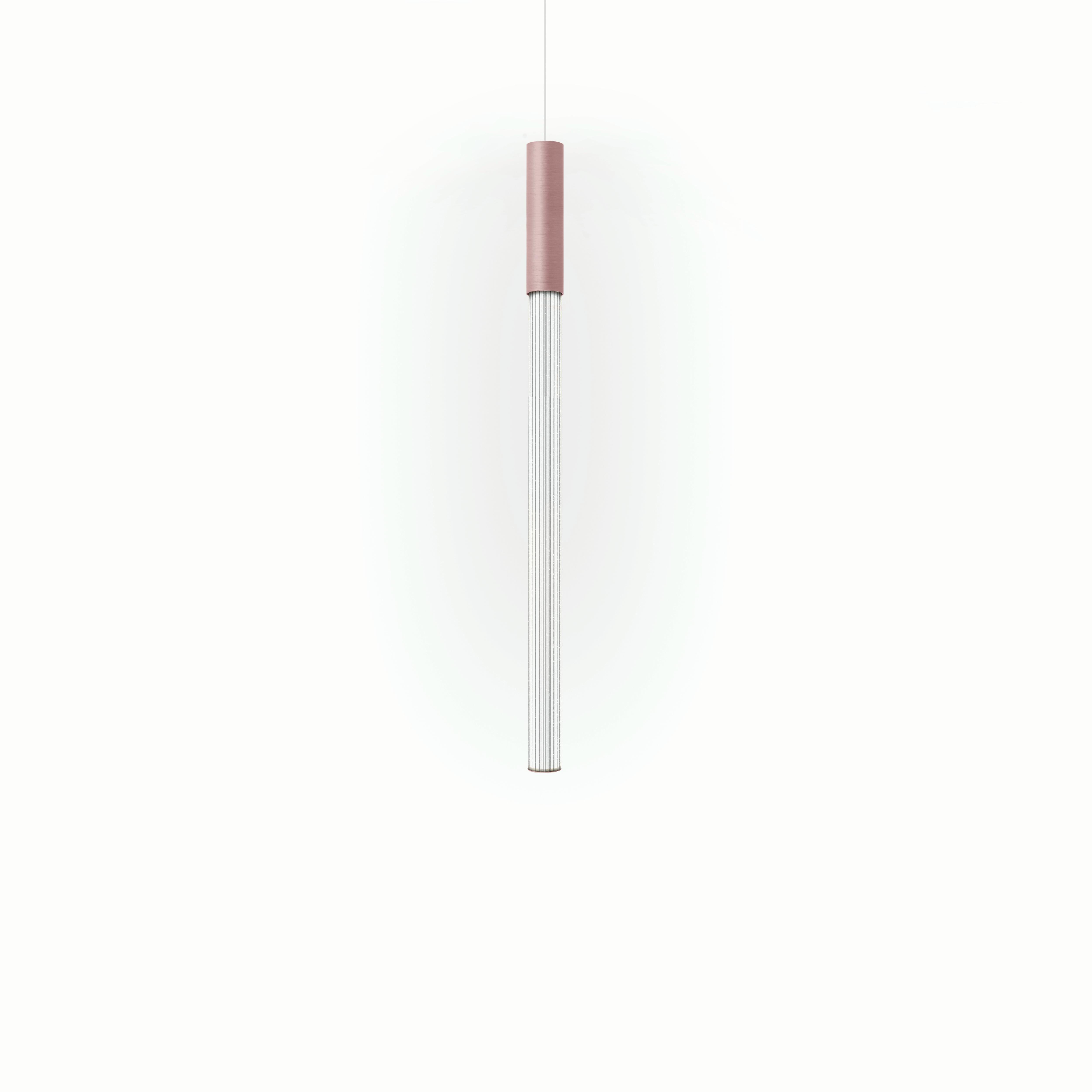 Alluminio Lampada a sospensione contemporanea Pillar 125 Vertical Bronze Aluminum di JSPR in vendita