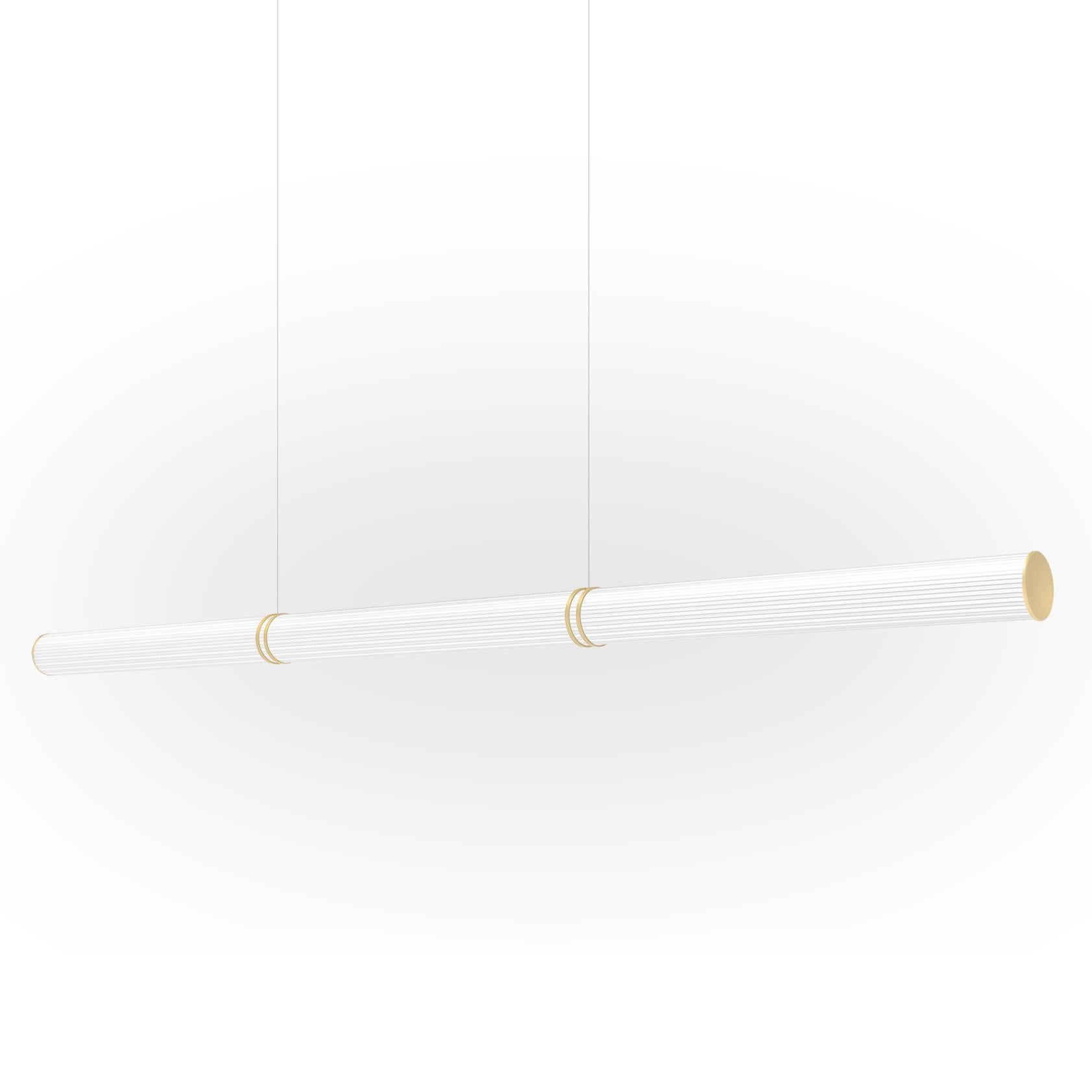 Lampada a sospensione contemporanea Pillar 150 Linear in alluminio anodizzato nero di JSPR In condizioni Nuovo in vendita a Geneve, CH