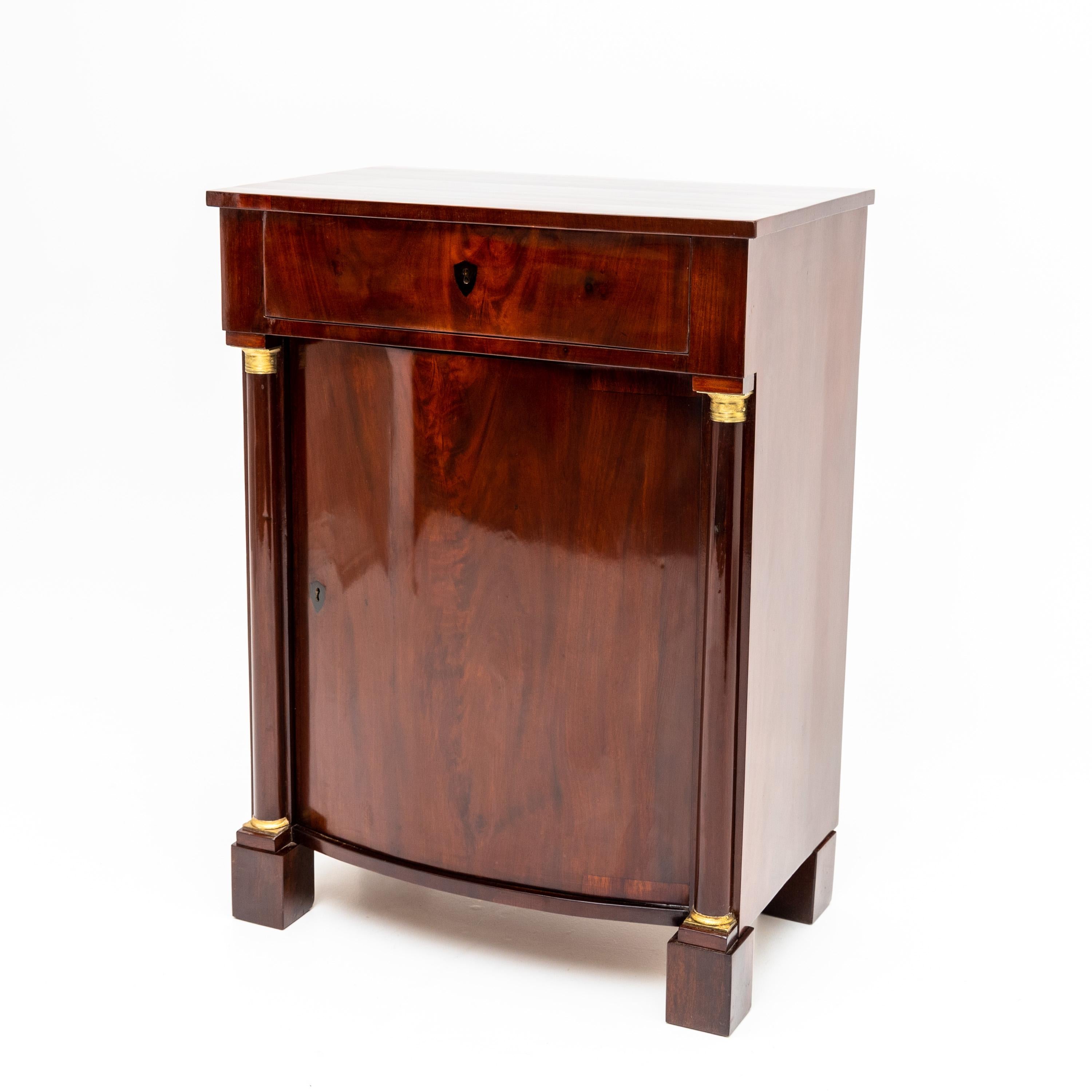 Biedermeier Pillar Cabinet, circa 1820 For Sale