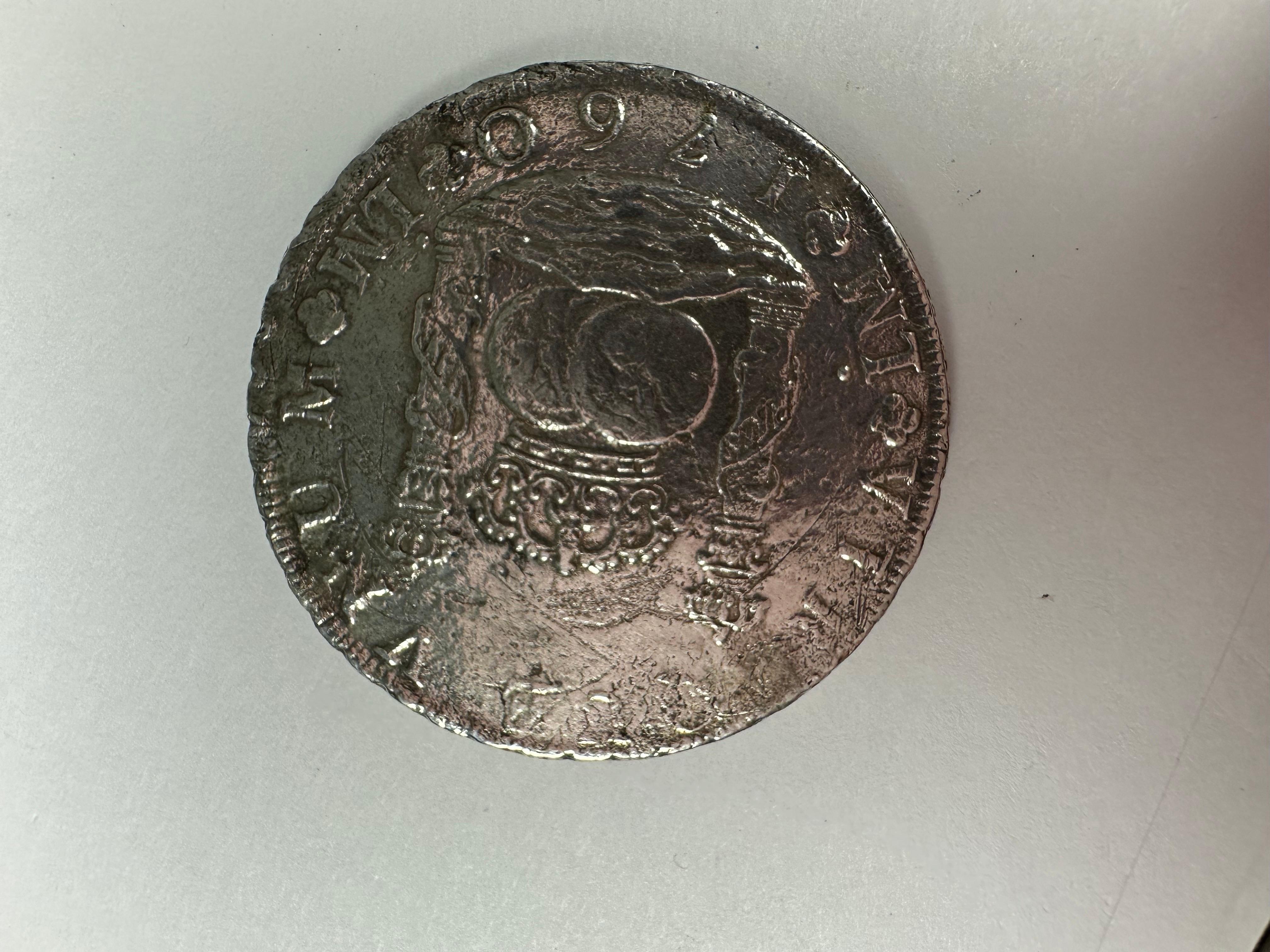 Moneta Pillar Dollar 1760 Moneta super rara autentica con certificato In condizioni ottime in vendita a Jupiter, FL