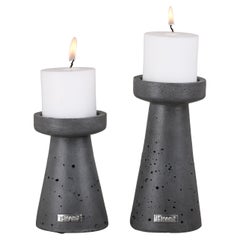 Pillar Duo Concrete Candle Holders