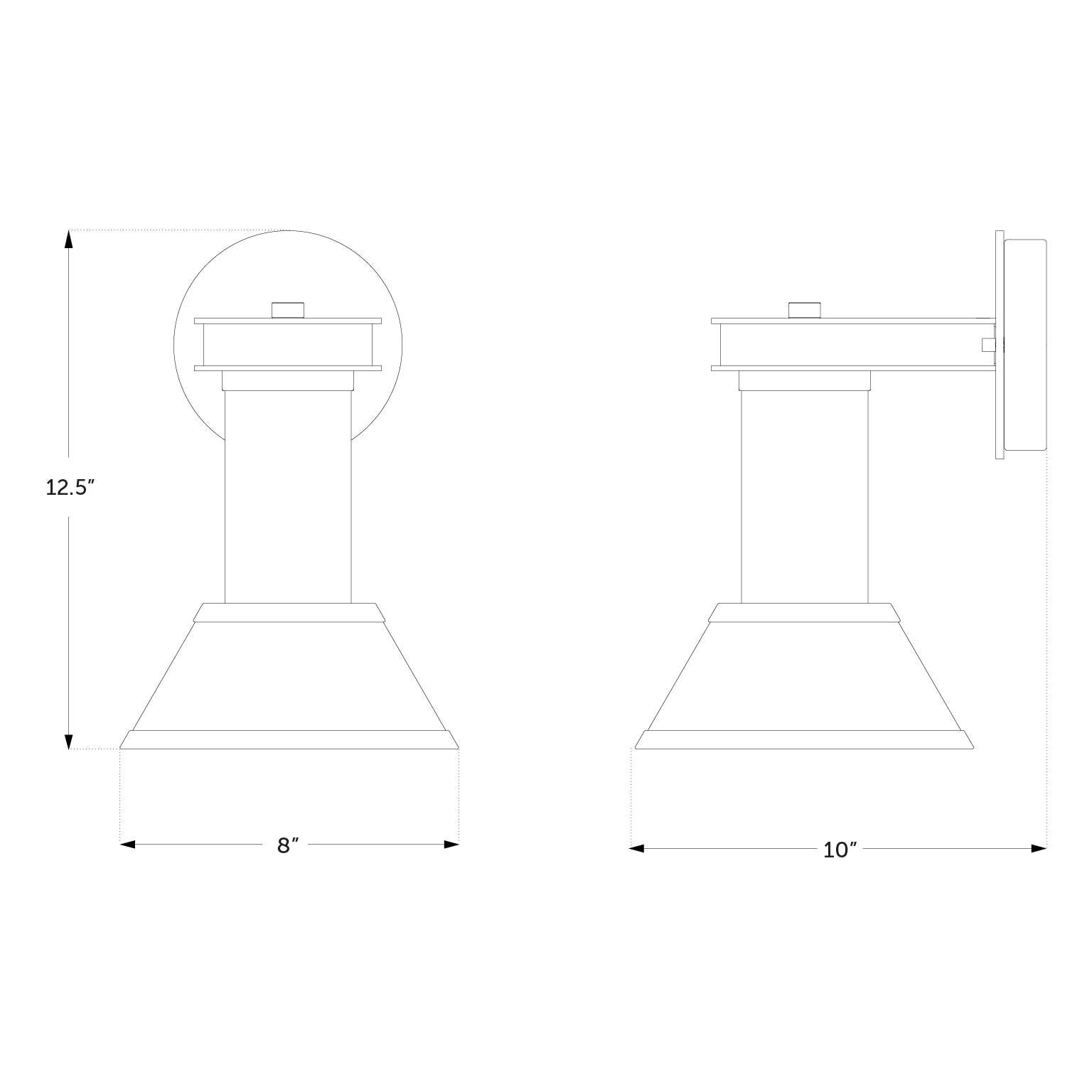 Pillaret Drop Sconce by Studio DUNN For Sale 7