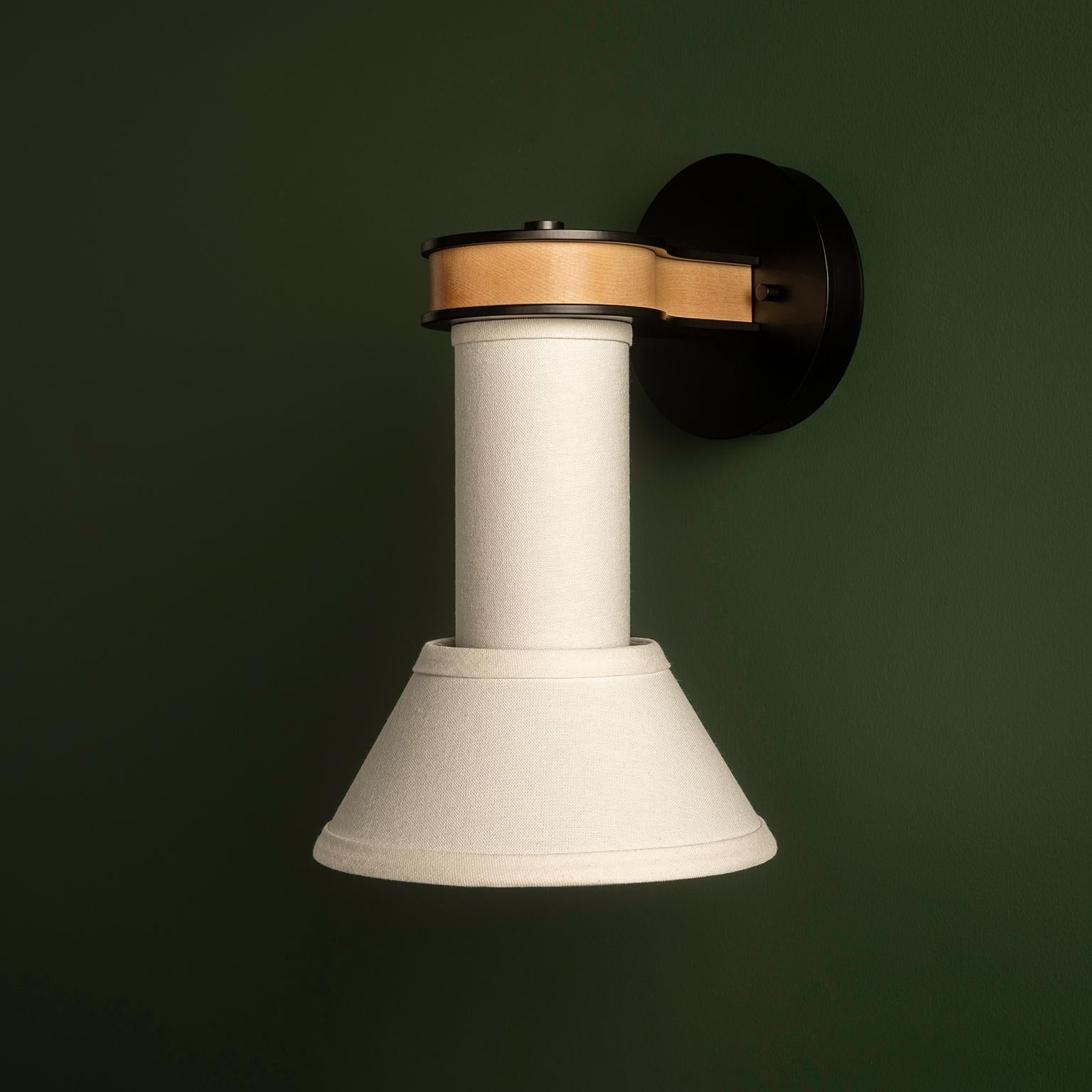 Contemporary Pillaret Drop Sconce by Studio DUNN For Sale