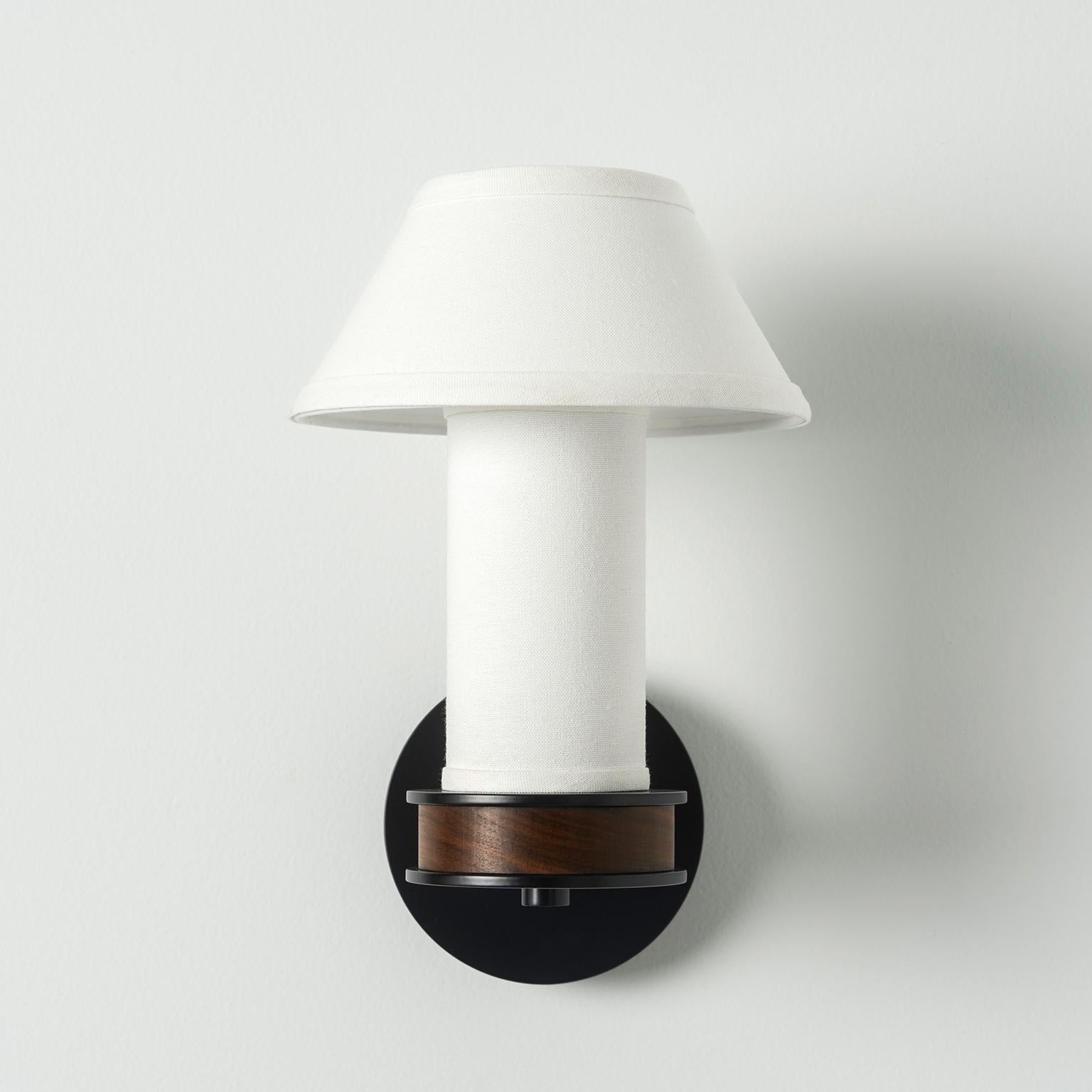Hand-Crafted Pillaret Rise Sconce by Studio DUNN For Sale