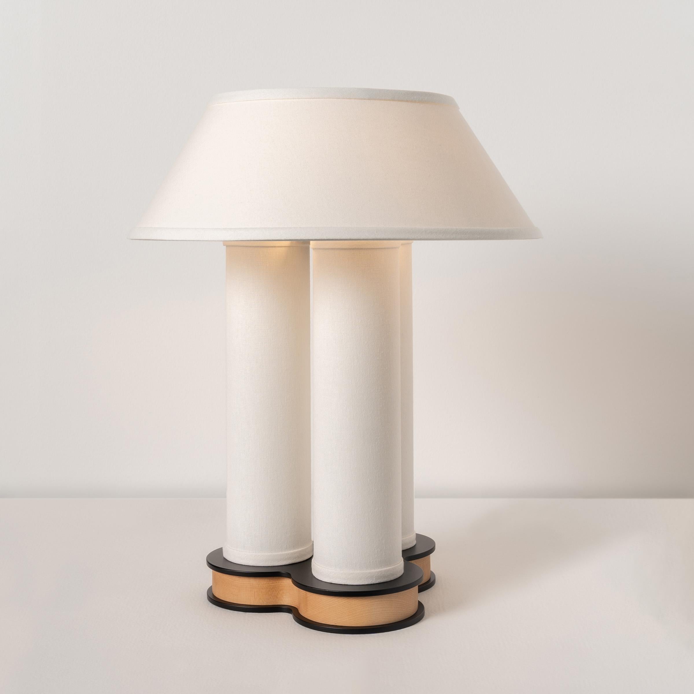 Pillaret Trio 18in Table Lamp by Studio Dunn For Sale 2