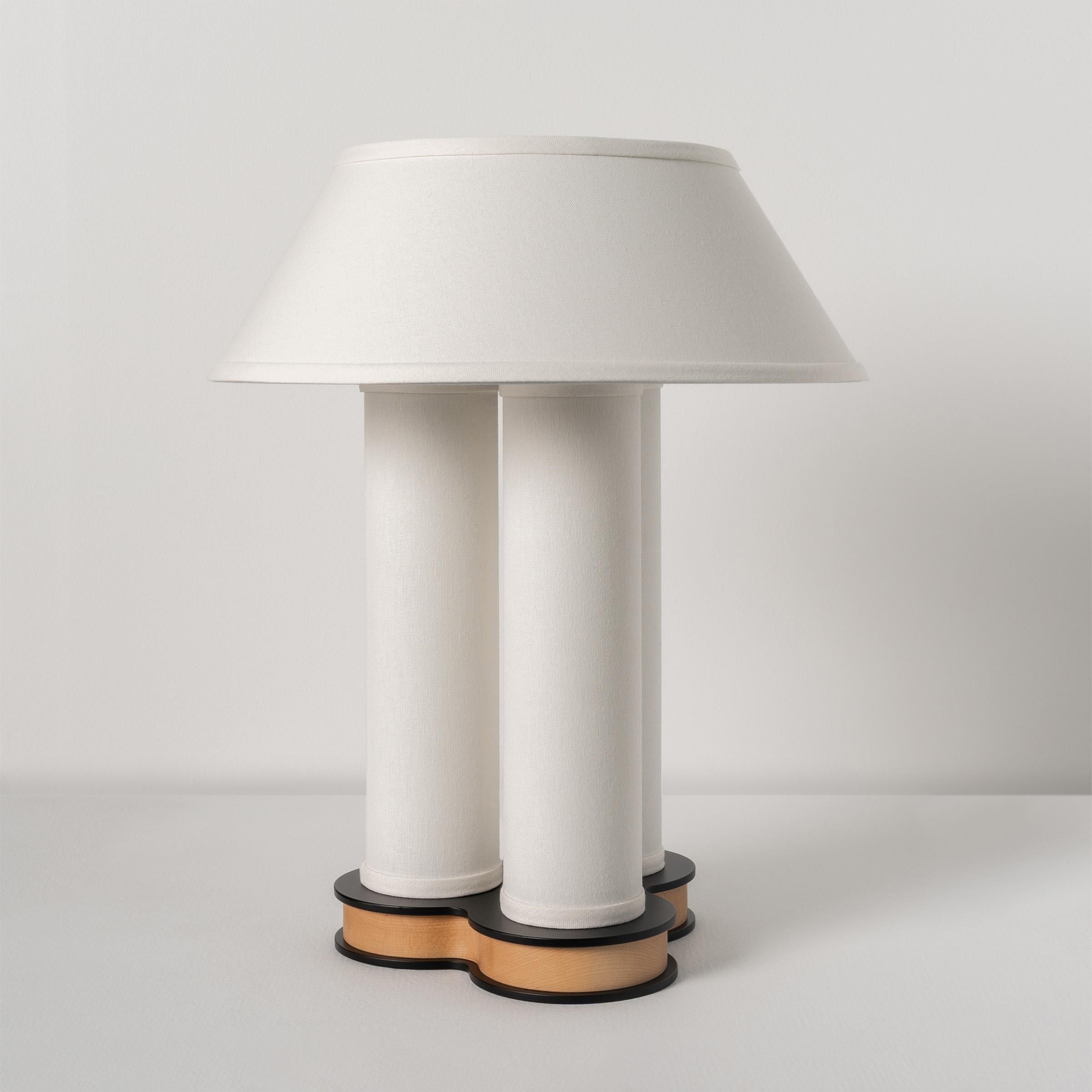 Pillaret Trio 18in Table Lamp by Studio Dunn For Sale 1